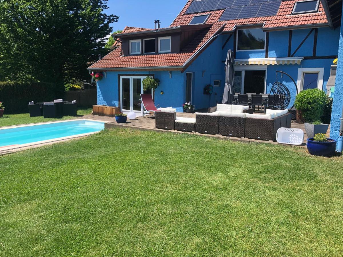 La Maison Bleue Altenbach Bagian luar foto
